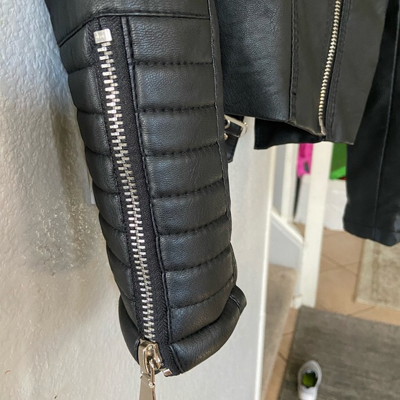 Foux Leather Biker Jacket - Picture 2 of 4